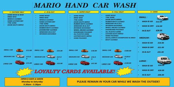 Mario Hand CAR Wash