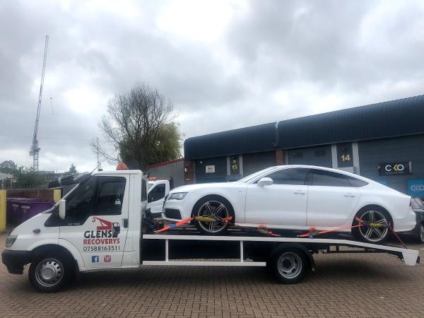 Glens Car Recovery Essex Kent Dartford Towing Rescue Service