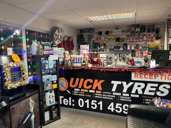 Quick Tyres Kirkby Liverpool & 24/7 Mobile Tyre Fitting Service