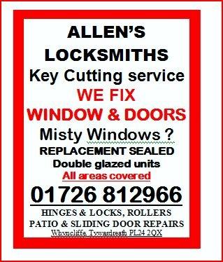 Allens Locksmiths & Window Repairs Saint Austell