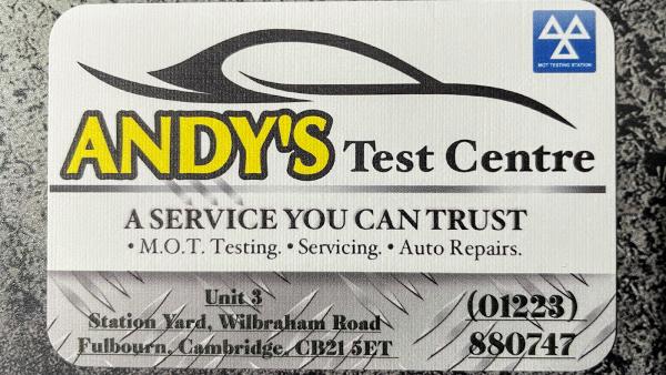 Andy's Test Centre