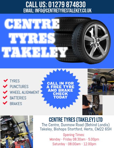 Centre Tyres Takeley Ltd