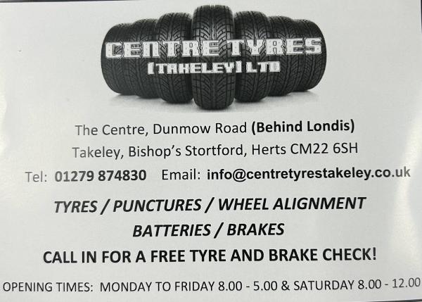 Centre Tyres Takeley Ltd