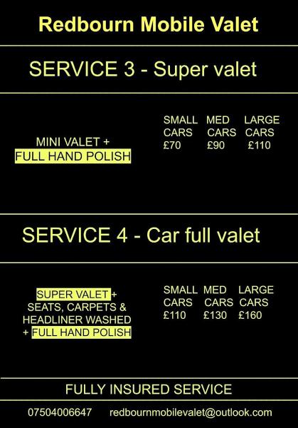Redbourn Mobile Valet