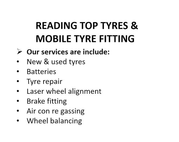 Reading Top Tyres