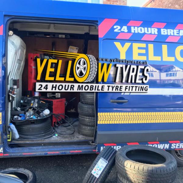 Yellow Mobile Tyre Fitting London 24HR Emergency Service