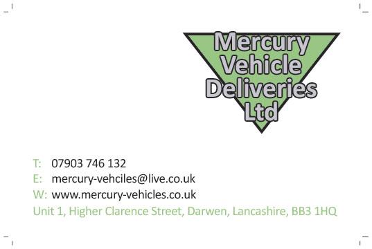 Mercury Vehicle Deliveries
