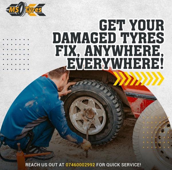 MS Tyres Emergency Mobile Tyre Fitting 24/7