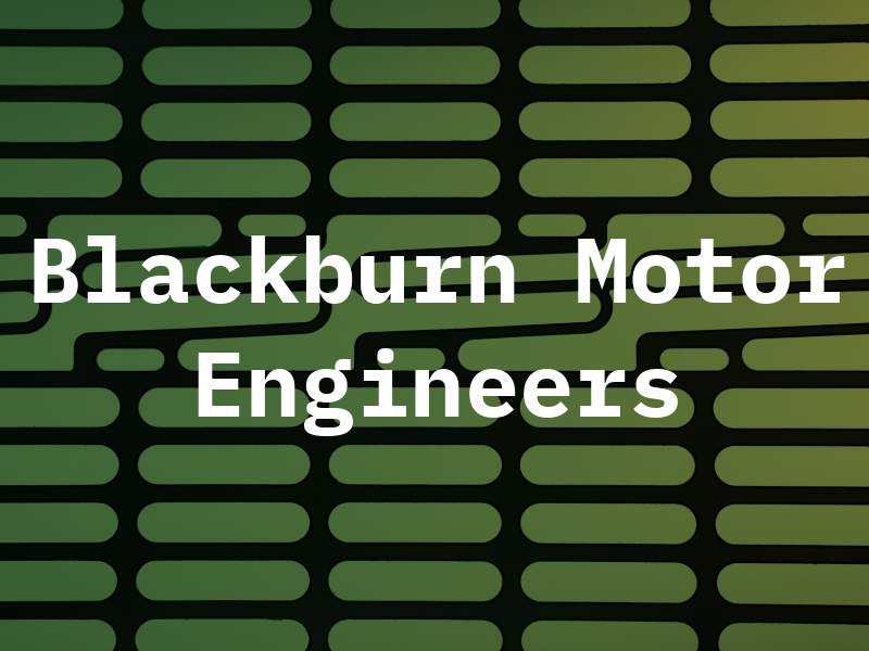 M J Blackburn Motor Engineers