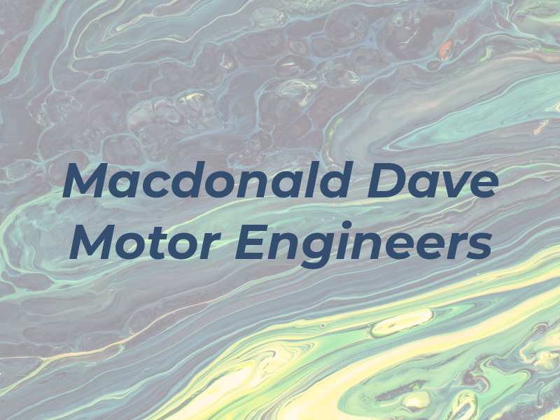 Macdonald Dave Motor Engineers