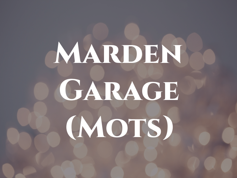 Marden Garage (Mots)