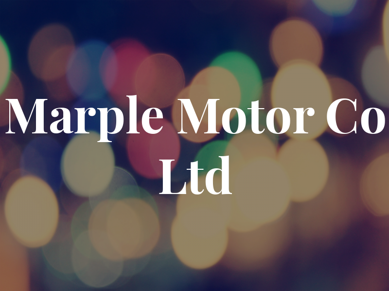 Marple Motor Co Ltd