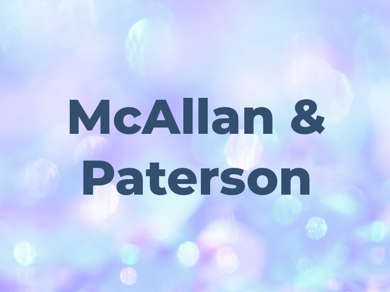 McAllan & Paterson