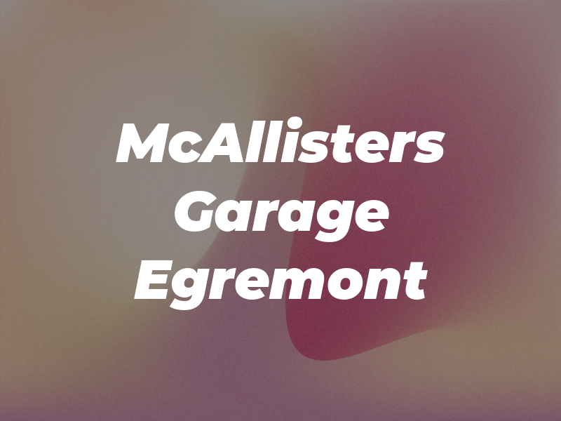 McAllisters Garage Egremont