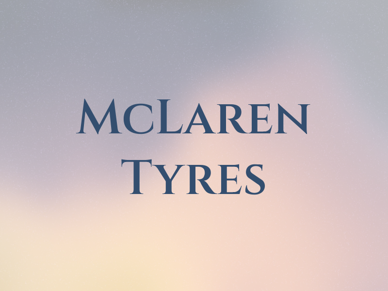 McLaren Tyres