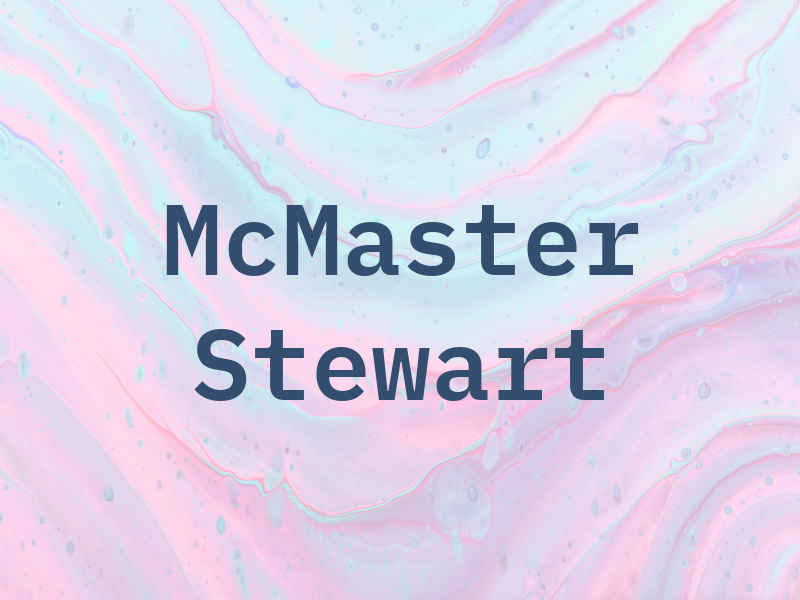 McMaster Stewart