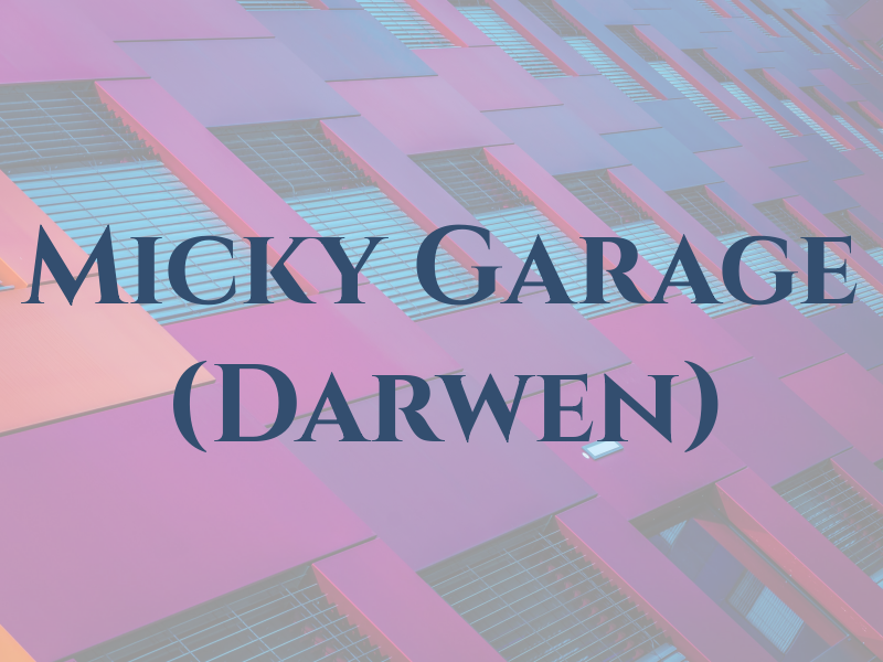 Micky @ the Garage (Darwen)