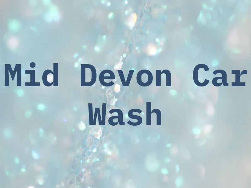 Mid Devon Car Wash