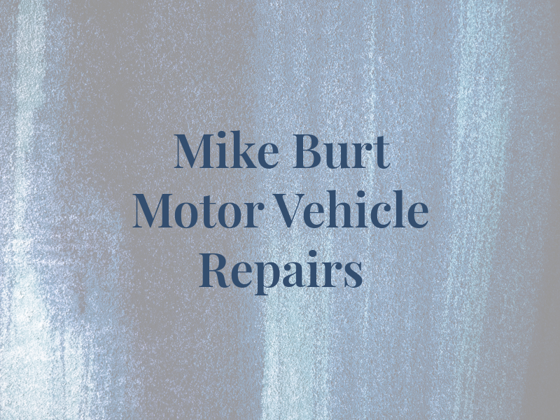 Mike Burt Motor Vehicle Repairs