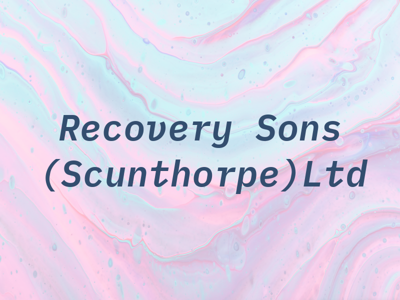 Mjs Recovery and Sons (Scunthorpe)Ltd
