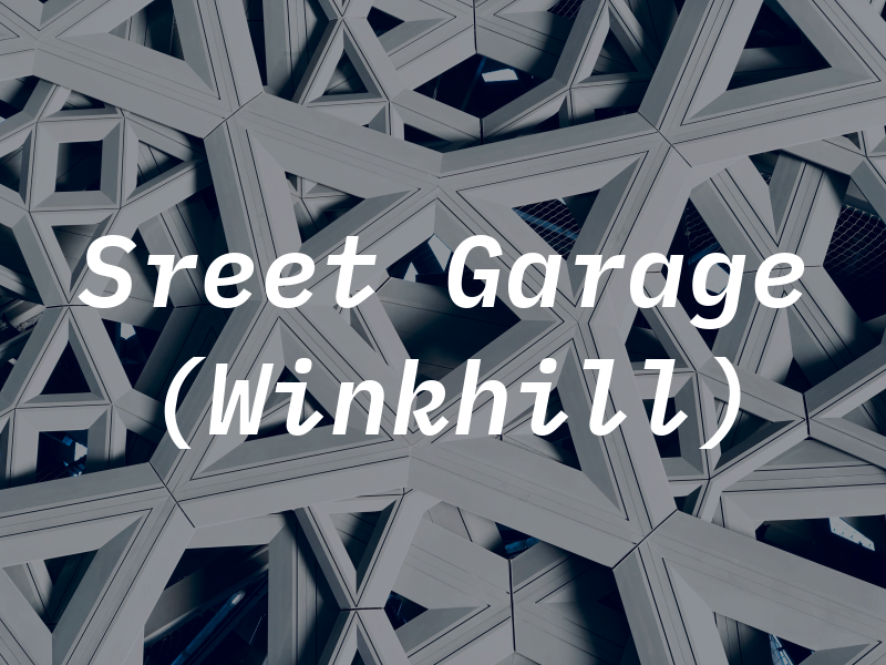 New Sreet Garage (Winkhill) Ltd