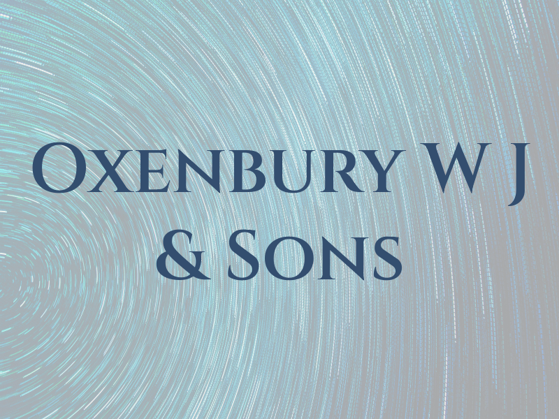 Oxenbury W J & Sons