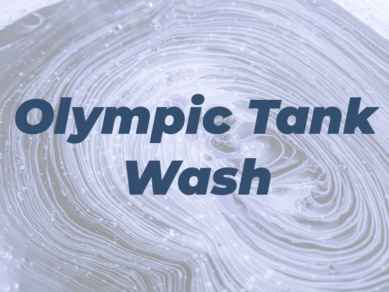 Olympic Tank Wash