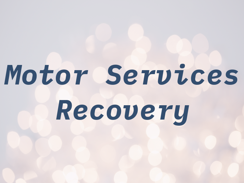 A j Motor Services and Recovery