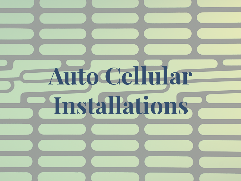 Auto Cellular Installations Ltd