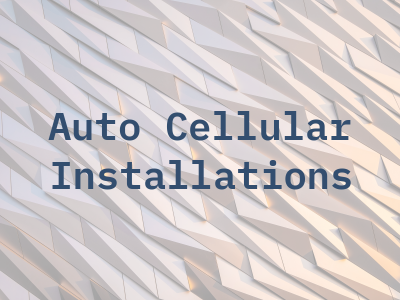 Auto Cellular Installations Ltd