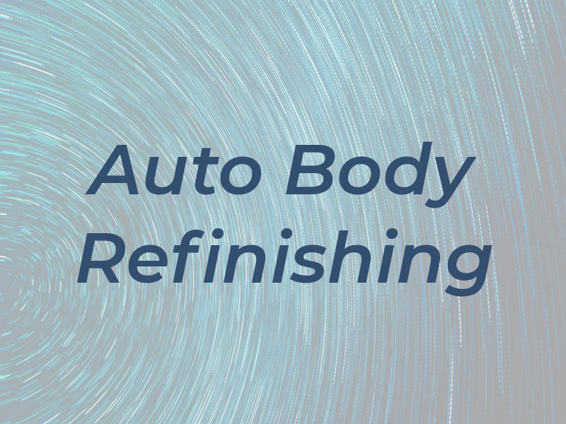 Auto Body Refinishing
