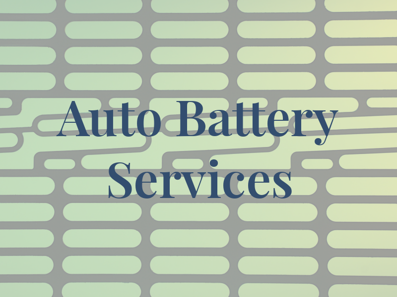 Auto Battery Services