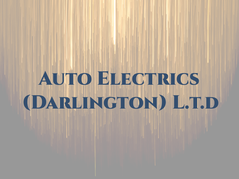 Auto Electrics (Darlington) L.t.d