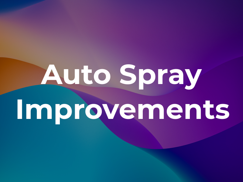 Auto Spray Improvements