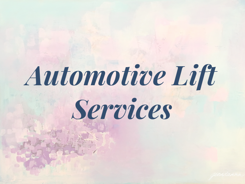 Automotive Lift Services Ltd