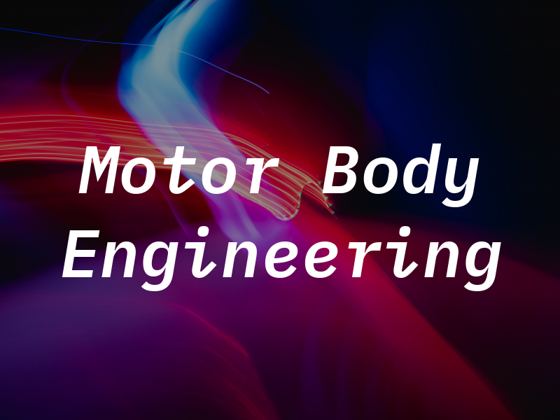 ASR Motor Body Engineering