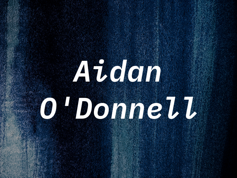 Aidan O'Donnell