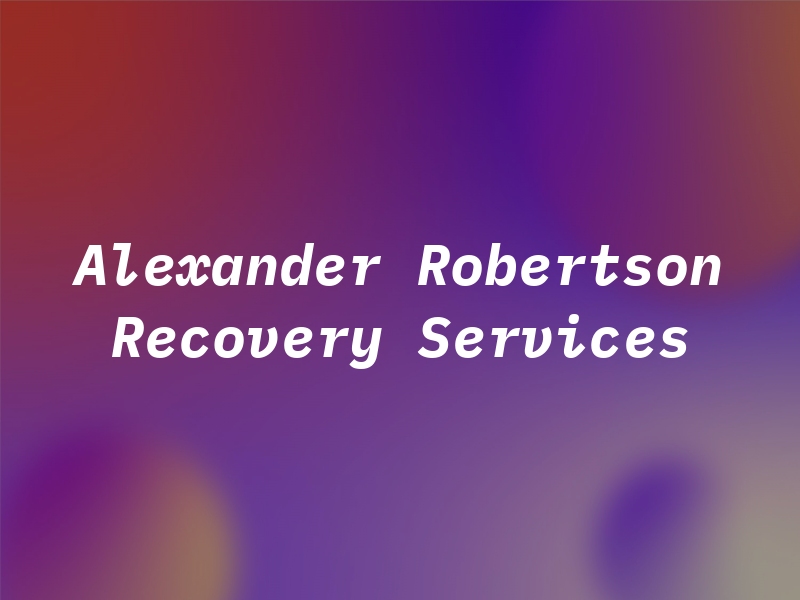 Alexander & Robertson Ltd & Recovery Services