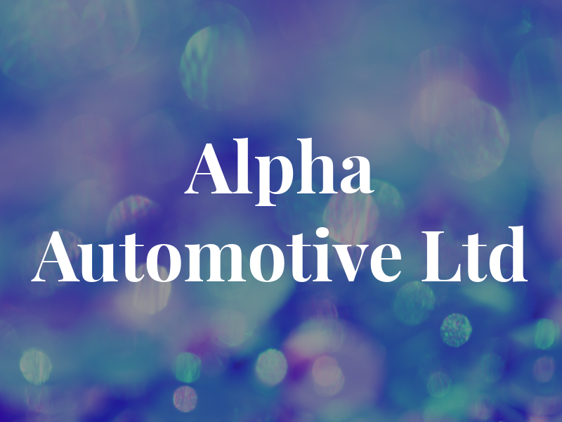 Alpha Automotive Ltd