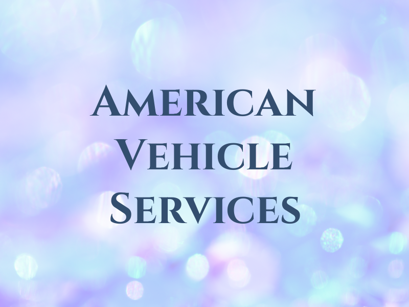 American Vehicle Services