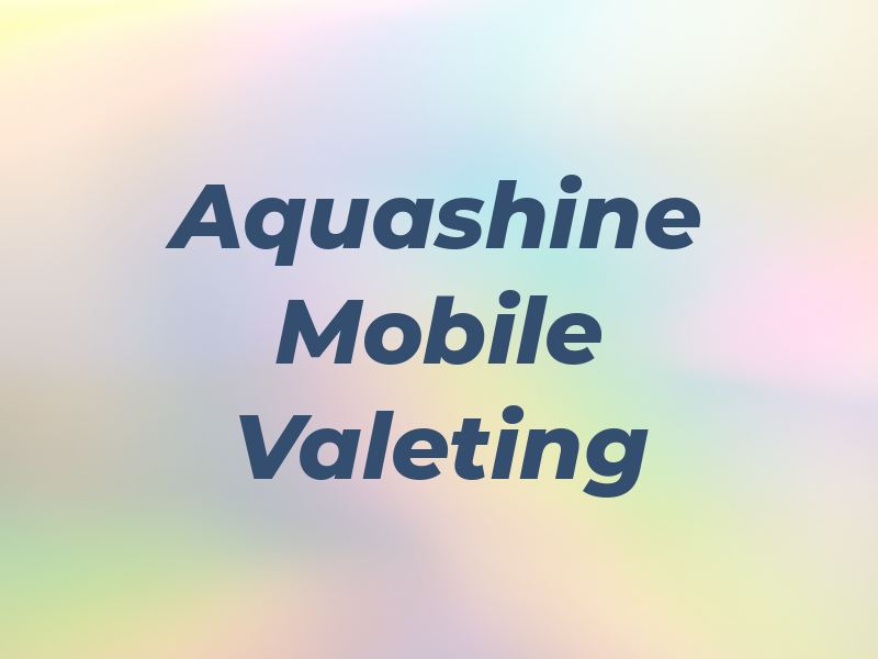 Aquashine Mobile Valeting