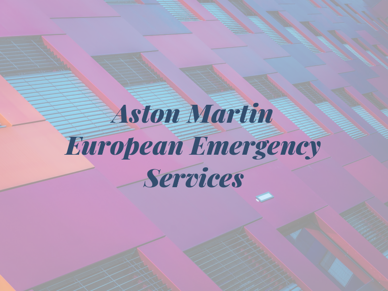 Aston Martin European Emergency Services