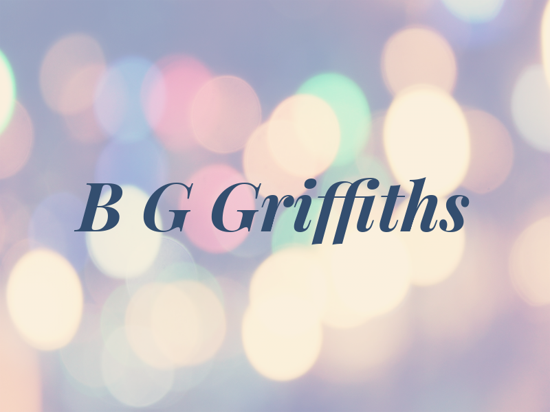 B G Griffiths