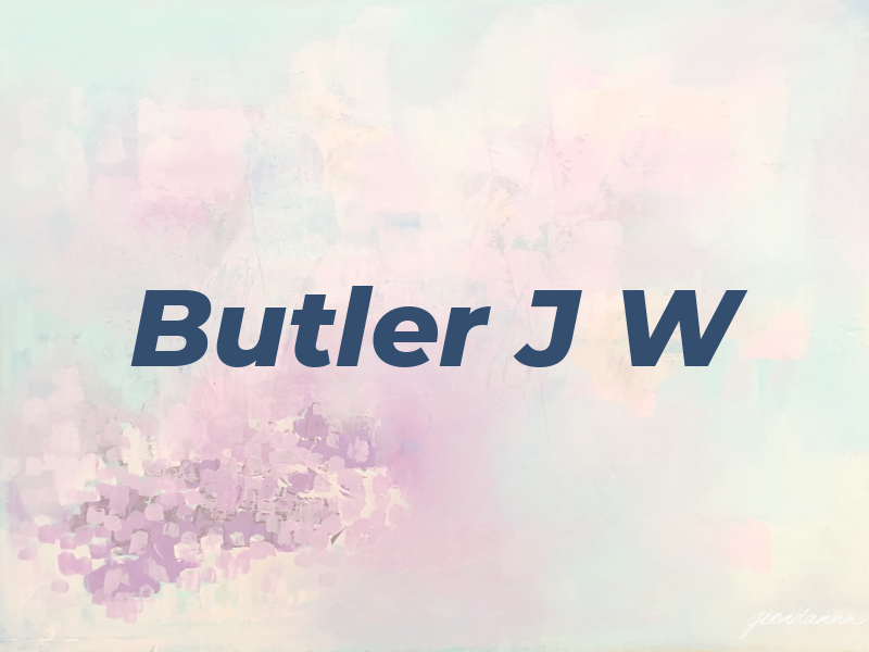 Butler J W