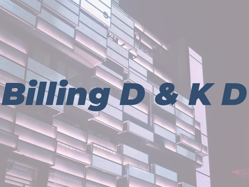 Billing D & K D