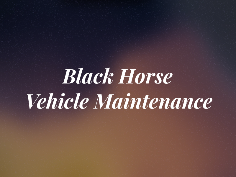 Black Horse Vehicle Maintenance