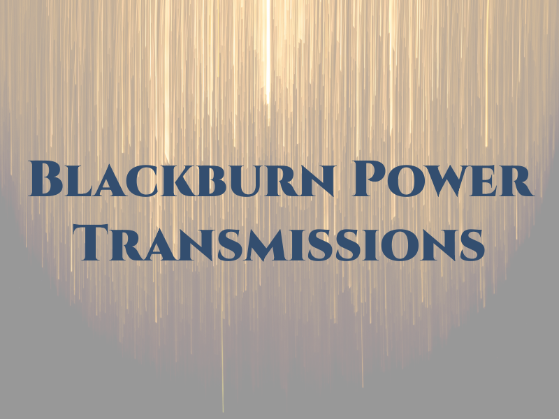 Blackburn Power Transmissions