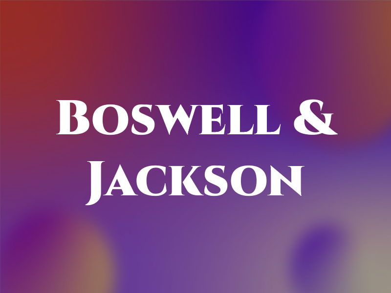 Boswell & Jackson