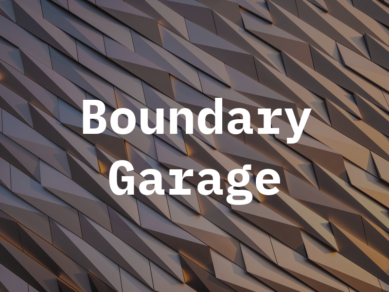 Boundary Garage