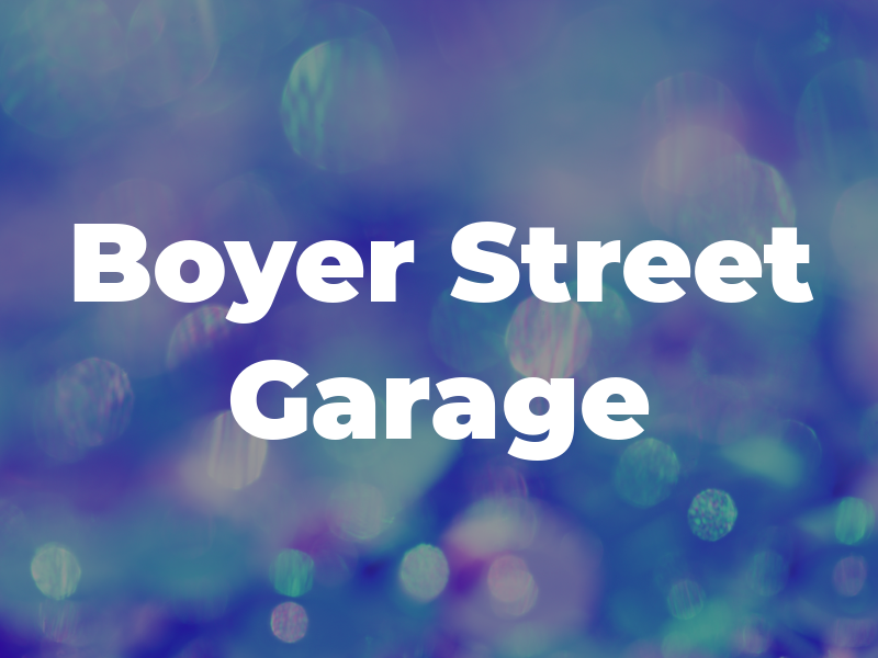 Boyer Street Garage